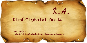 Királyfalvi Anita névjegykártya